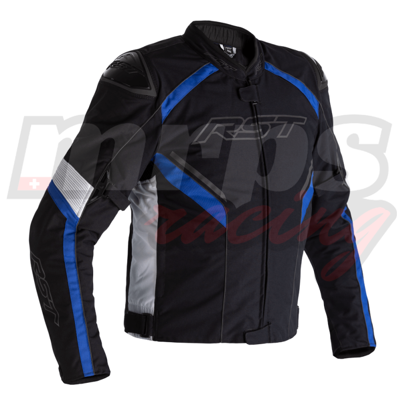 Veste textile RST Sabre Airbag Black/White/Blue (taille S)