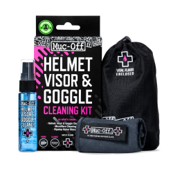 Kit entretien visière et masque Muc-Off Helmet, Visor & Goggle Cleaning Kit