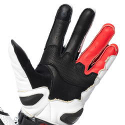 Gants racing Spyke Tech Pro White/Red/Black (taille M)