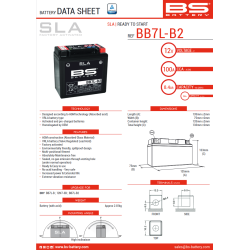 Batterie BS Battery BB7L-B2 SLA