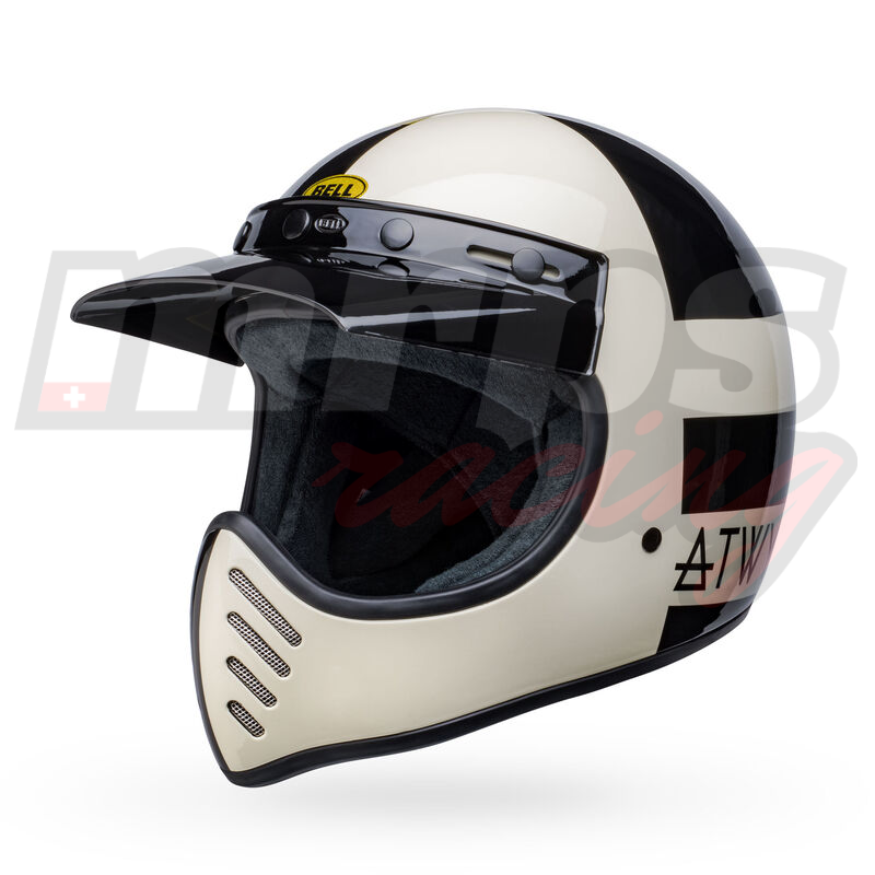 Casque Bell Moto-3 Atwyld Orbit Gloss White/Black (taille M)