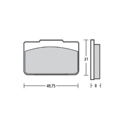 Plaquette de frein Brembo...