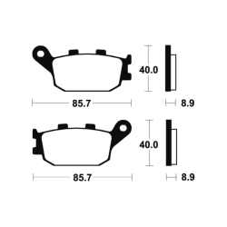 Plaquettes de frein Tecnium...