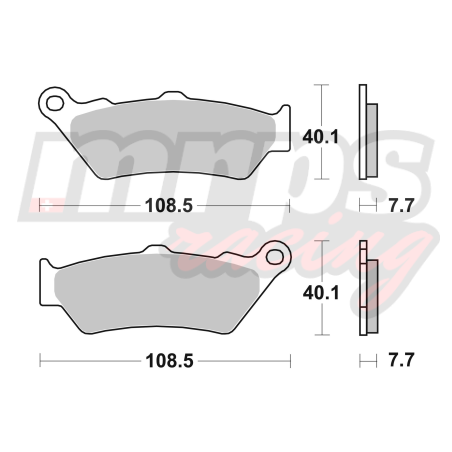 Plaquettes De Frein Arrière Brembo SP Pour Gas Gas WILD HP 450 2003-2005 – Neuves D’origine