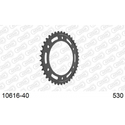 Couronne AFAM acier type 10616 pas 530 (40 dents)