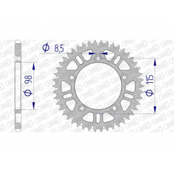 Couronne AFAM aluminium...