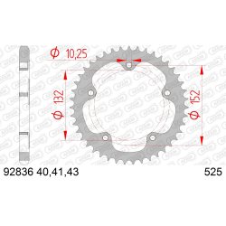 Couronne AFAM acier type...