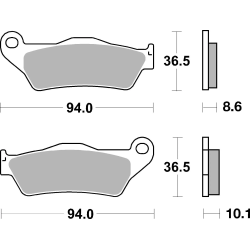 Plaquettes de frein Brembo...