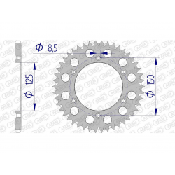 Couronne AFAM aluminium...