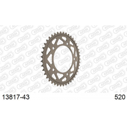 Couronne AFAM aluminium type 13817 pas 520 (43 dents)