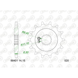Pignon AFAM acier type...