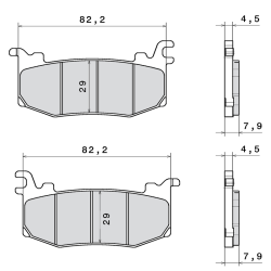 Plaquettes de frein Brembo...
