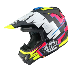 Casque Arai MX-V Evo Battle Yellow (taille M)