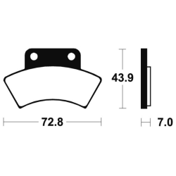 Plaquettes de frein Tecnium...