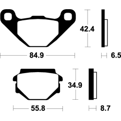 Plaquettes de frein Tecnium...