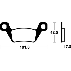 Plaquettes de frein Tecnium...