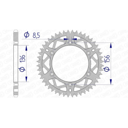 Couronne AFAM aluminium...