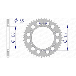 Couronne AFAM aluminium...