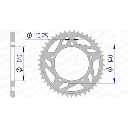 Couronne AFAM aluminium...