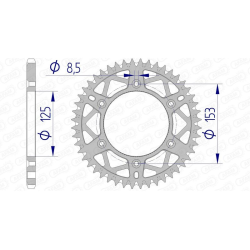Couronne AFAM aluminium...