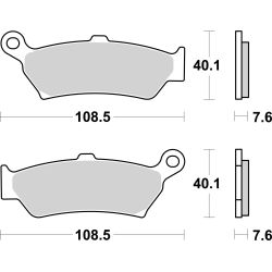 Plaquettes de frein Brembo 07BB43.80 (route/scooter)