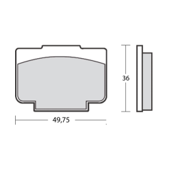 Plaquette de frein Brembo 07.9340.10 ID450 carbone-céramique étriers Brembo P4.24 CNC X206101 / X206121 (piste 30mm)