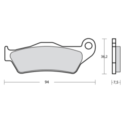 Plaquettes de frein Brembo Z04 M467Z04 (107A48646) étriers Brembo P2.24 XB7B857