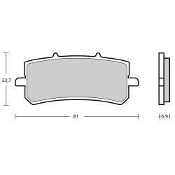 Plaquettes de frein Brembo...