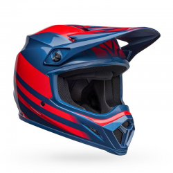 Casque Bell MX-9 MIPS Disrupt Gloss True Blue/Red (taille S)