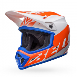 Casque Bell MX-9 MIPS Disrupt Gloss White/Orange (taille XL)