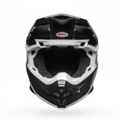 Casque Bell Moto-10 Spherical Gloss Black/White (taille 2XL ECE 22.05)