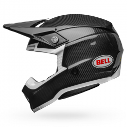 Casque Bell Moto-10 Spherical Gloss Black/White (taille 2XL ECE 22.05)