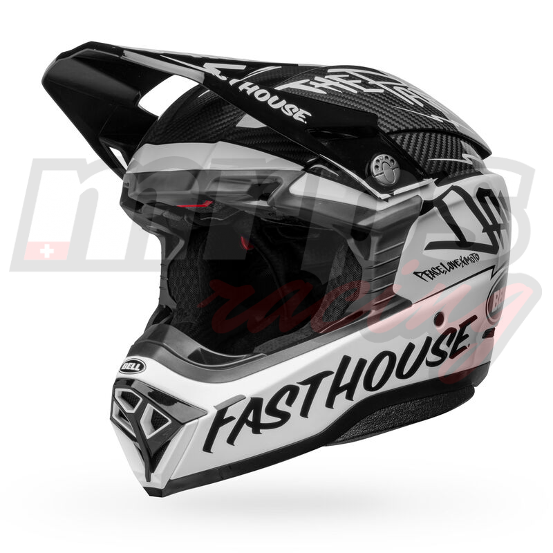Casque Bell Moto-10 Spherical Fasthouse DID 22 Black (taille 2XL)