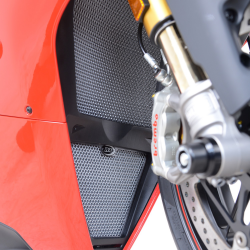 Protection de radiateur eau et huile R&G Racing RAD9021BK pour Ducati Panigale V4 2018-2019 en aluminium