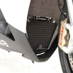 Protection de radiateur d'huile R&G Racing OCG0012BK pour Aprilia RSV4 2009-2014 en aluminium