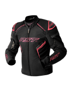 Blouson textile femme RST S-1 D3O Ladies Black/Neon Pink