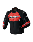 Blouson textile RST Tractech Evo D3O Black/Flo Red