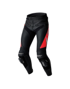 Pantalon cuir RST Tractech Evo D3O Black/Flo Red