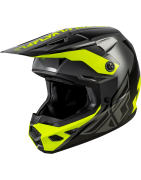 Casque FLY Racing Kinetic Crest Grey/Black/Hi-Vis Yellow