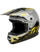 Casque enfant/junior FLY Racing Kinetic Youth Drip Grey/Black/Yellow