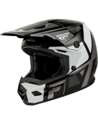 Casque enfant/junior FLY Racing Kinetic Youth Scrap Black/White/Grey