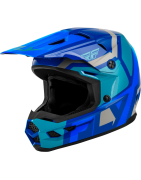 Casque enfant/junior FLY Racing Kinetic Youth Scrap Blue/Light Blue/Grey
