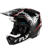 Casque FLY Racing Formula CP DBK 2026 Black/White/Red