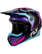 Casque FLY Racing Formula CP Charge Black/Purple/Pink/Blue